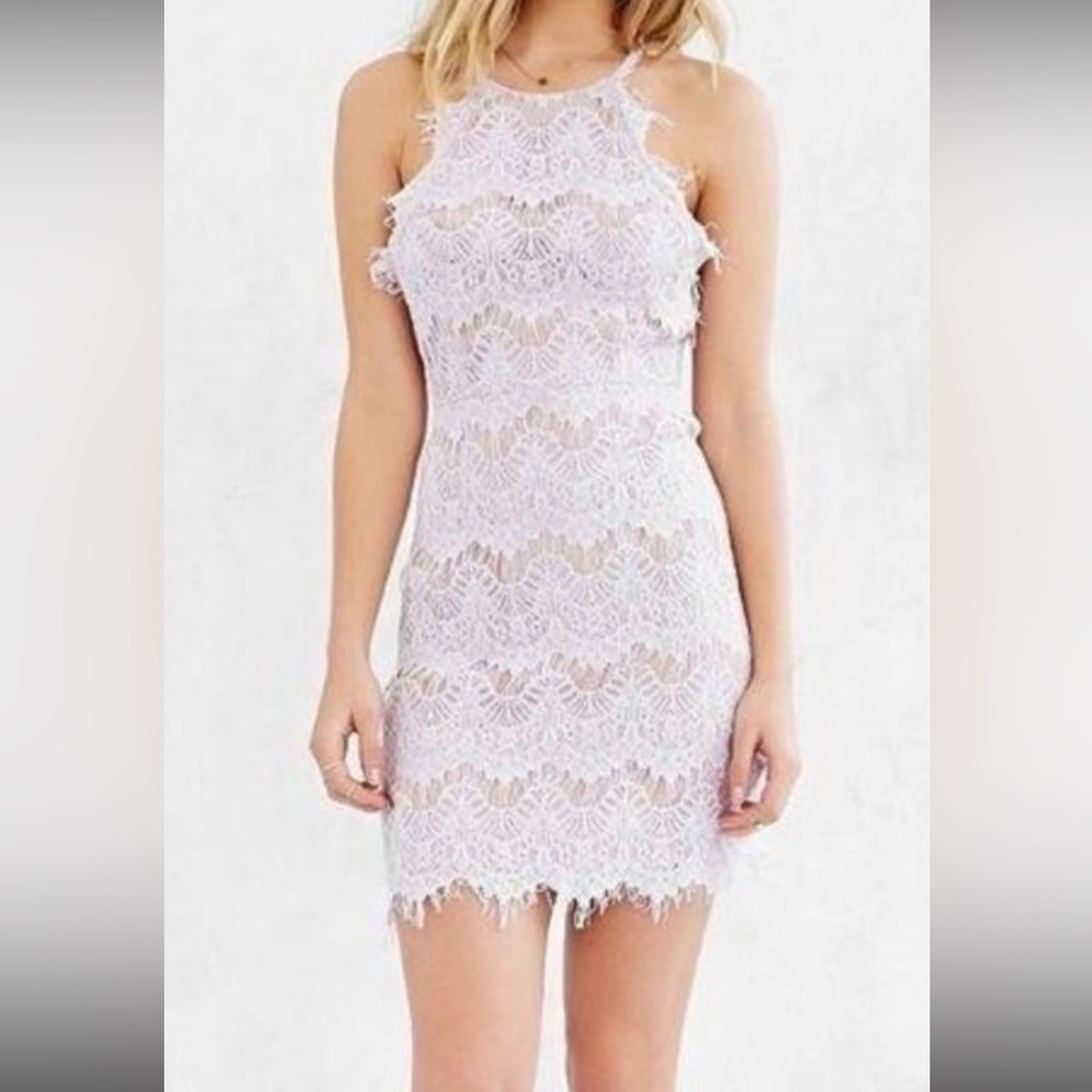 Stylestalker, lavender, backless mini dress
